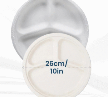10 Inch Round Disposable Bagasse Paper Plates